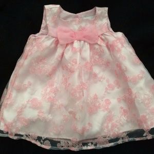 Designer Camilla Girls Dress Lined Floral Crystal